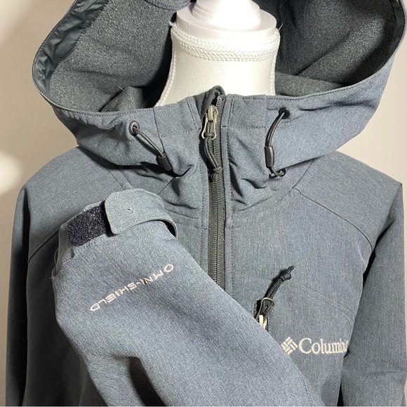 Columbia Men's Gray lightweight Hooded winter Jacket XL - Picture 7 of 15